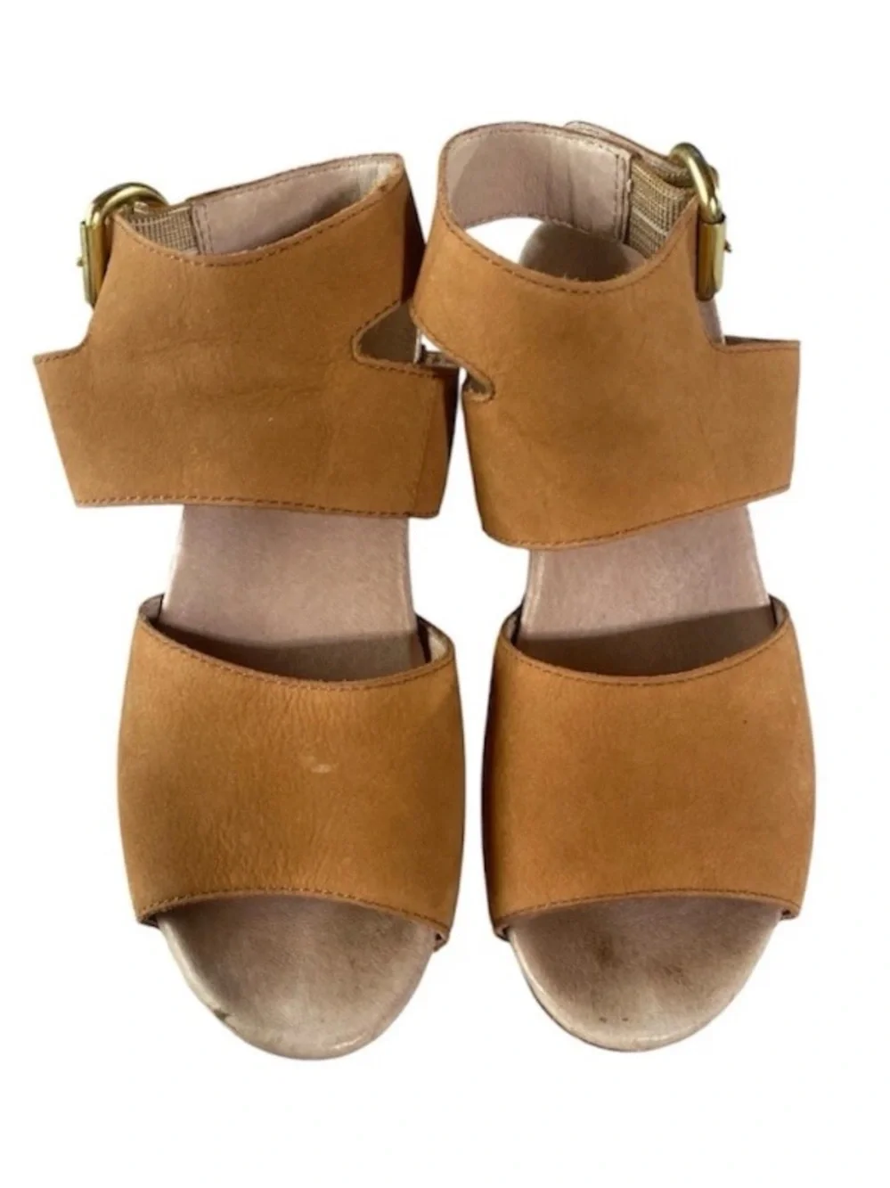 Dansko sandals EU 38 7US  Minka Leather Sandals Nubuck Camel